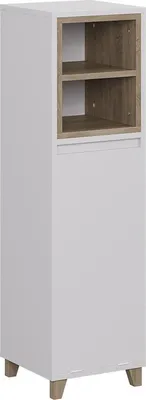 Obrázek produktu pro Střední skříňka Vicco Elnor Bílá/dub 30 x 105 cm s výklopným košem na prádlo, Model 56621