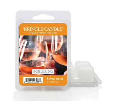 Produktbild von Kringle Candle Duftkerze Wachsmelts 6 Stück Rose All Day