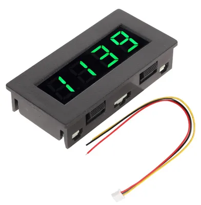 Produktbild von Digitaler Frequenzmesser, Tachometer, DC 8 bis 15 V, 0,56 Zoll, 5 9999 U/min, 4 LED-Anzeige, Drehzahlmesser, Grün