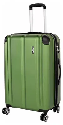 Obrázok produktu pre Travelite CITY, Vozík, Tvrdý povrch, Zelená, Stredná, 4 koleso/kolesá, TSA kombinovaný zámok