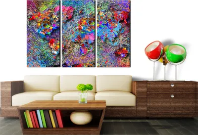 Obrázek produktu pro Netkaný korkový obrázek - Barevný vír 120x80 cm karty k-A-0076-p-f