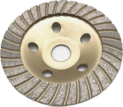 Produktbild von Trade-Shop Profi Diamant Turbo Schleifteller Schleiftopf 125mm Durchmesser 22,23mm Bohrung für viele Elektrowerkzeuge mit M14 Gewinde / Segmente 5mm