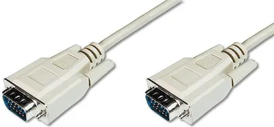 Produktbild von Digitus VGA-Monitor-Anschlusskabel, 3 m, VGA (D-Sub), VGA (D-Sub), Beige, Nickel, China