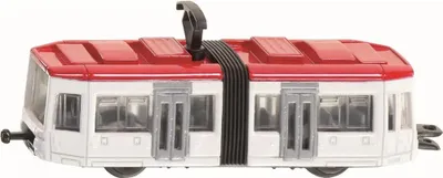 Produktbild von Siku Strassenbahn Modellbahn weiß/rot ; 1011