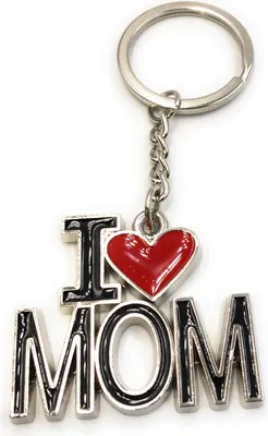 Zdjęcie produktu dla Onwomania brelok do kluczy Kocham Mamę Dzień Matki metalowa zawieszka charm