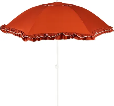 Obrázok produktu pre Mica Decorations Naklápací slnečník s pruhovaným vzorom – tyčový slnečník 238 x Ø195 cm – ochrana pred slnkom na záhrade alebo balkóne – polyester, oceľ – žltá, ružová