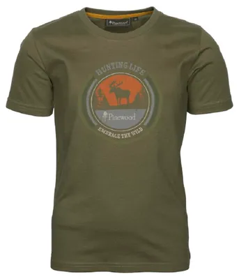Produktbild von Pinewood 6466 Elch T-Shirt Kids H.Olive (713) 140