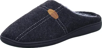 Produktbild von Home Comfort Herren-Pantoffel gefüttert Schwarz , Farbe:schwarz, EU Größe:43