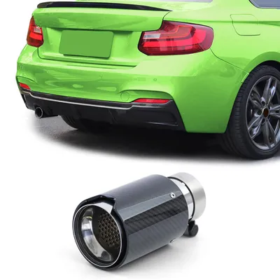 Immagine prodotto di Scarico terminale in carbonio da 90 mm, compatibile con BMW Serie 2 (F22, F23, F44, F45, F46)