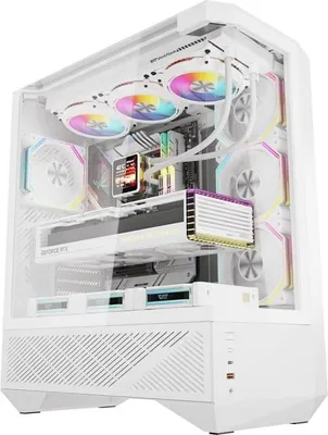 Produktbild von Darkflash DY460 PC Gehäuse inkl. 4 ARGB Lüfter