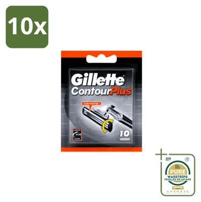 Produktbild von 10 x Gillette Contour Plus Wegwerpscheermes - Vorratspackung - 10 Stücke