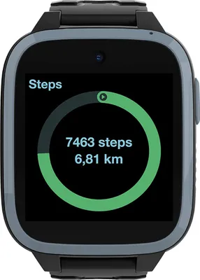 Produktbild von Xplora Kindersmartwatch XGO3, Schwarz, Wassergeschützt, Nano SIM, 72h Akku, Silikon, Rechteckig, Android & iOS, EU-Server Datensicherheit, Schulmodus
