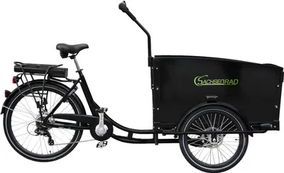Produktbild von SachsenRAD E-Lastenrad T1 Grand Trunk, Flexible Transportbox mit Versteckter,Abschließbarer Box mit LCD Display und StVZO-Zugelassung, Kindertransport