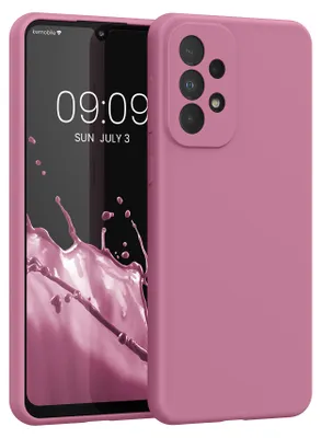Produktbild von kwmobile Handyhülle für Samsung Galaxy A33 5G Hülle - Case Silikon - Kabelloses Laden - Schutzhülle Cover in Dark Rose