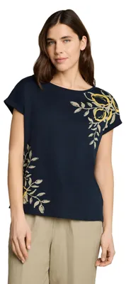 Produktbild von TOM TAILOR Damen T-Shirt mit Zitronen-Print, Rundhals, Regular Fit, Single-Jersey