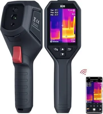 Produktbild von Hikmicro B20 Thermalbildgebungskamera 256 x 192 IR -Auflösung, 2MP -Kamera, WLAN, Software, Aktualisierungsrate 25 Hz, 3,2 Zoll LCD, Vollbildmessung,