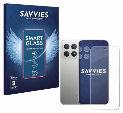 A product box for screen protectors and a phone with screen protectors.
