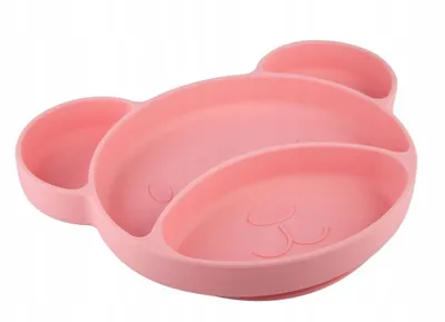 Image de Canpol babies Assiette en silicone avec ventouse 500 ml - rose