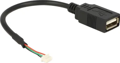 Zdjęcie produktu dla DeLOCK 84834, 0,15 m, USB A, USB 2.0, Żeńska/Żeńska, 0,48 Gbit/s, Czarny