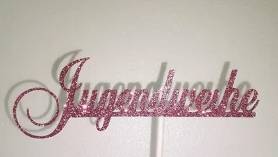 Produktbild von Jugendweihe Cake Topper Geburtstag Torten Stecker Kuchen Deko Rosa Gold Silber