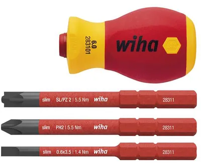 Obrázek produktu pro Stubby slimVario VDE, 4 ks. Wiha | 4010995412302