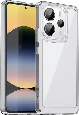 Productafbeelding van Hoesje voor de Xiaomi Redmi Note 14 4G - Achterkant Phonesta, hybride acrylmateriaal - Transparant