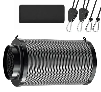 Productafbeelding van Eikuavons Actieve koolfilter Grow 200mm, koolfilter voor afzuiging, 500mm, geschikt voor kweekruimtes