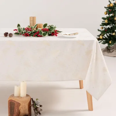 Immagine prodotto di Tovaglia natalizia con motivo floreale in tessuto jacquard