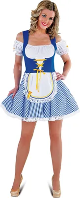 Produktbild von Dirndl Bayern Biermädchen Blau-Weiß S