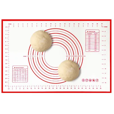 Produktbild von Backmatte, Silikon 60x40cm Matte,Antihaft Backunterlage,Teigmatte Rutschfest,mit Messung Rutschfeste HG222