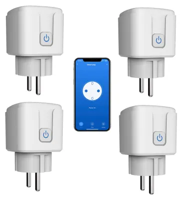 WLAN-Steckdose 16A mit Timer, App-Steuerung, 4 Stück