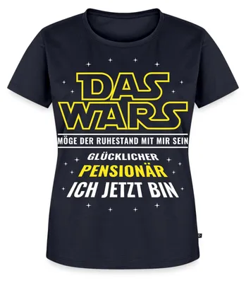 Produktbild von Spreadshirt Glücklicher Pensionär Lustiger Ruhestand Spruch Frauen Premium T-Shirt, M, Navy