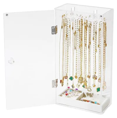 Produktbild von Solidchoice – Acryl-Kettenständer mit 24 drehbaren Haken für Schmuck