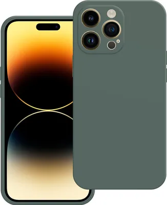 Image de Cazy Coque compatible avec iPhone 14 Pro Max Coque - Color Backcover - Vert