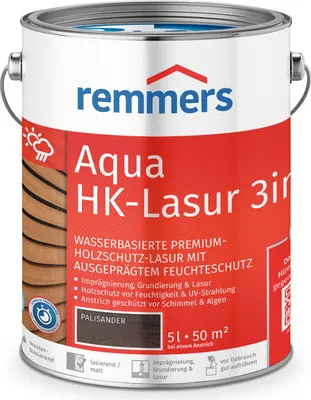 Produktbild von Remmers Aqua HK-Lasur 3in1 palisander (RC-720) 5 l, Holzlasur