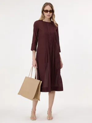 Produktbild von Orsay Dunkelbraunes Damen-Midikleid 36