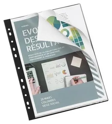 Zdjęcie produktu dla Viquel 116305, czarny, polipropylen (PP), A4, 20 kieszeni, 1 szt