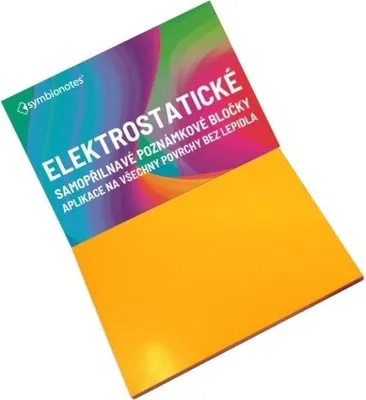 Zdjęcie produktu dla Notatniki elektrostatyczne SYMBIO Symbionotes/ 70x100 mm/ pomarańczowy/ opakowanie 100 szt