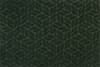 Produktbild von Kleen-Tex Dune Fußmatte für Innen- und Außeneinsatz - Umweltfreundliche und stilvolle Schmutzfangmatte in Mitternachtsgrün mit Laubmuster