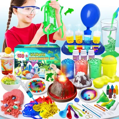 Produktbild von Wissenschaftliches Experimentierset mit 100 Versuchen, Chemie, Geowissenschaft, für Kinder