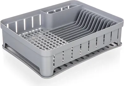 Zdjęcie produktu dla Ociekacz do naczyń 40x31cm z plastikową tacką, SHE