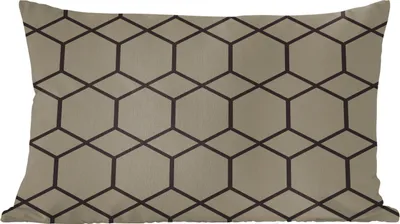 Produktbild von MuchoWow® Zierkissen Sofakissen Wohnzimmer Dekokissen 60x40 cm Muster - Schwarz - Grau - Luxus - Kopfkissen - Polster mit Foto