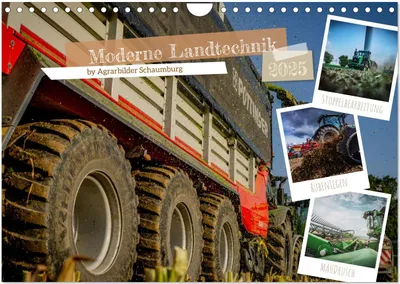 Produktbild von Moderne Landtechnik (Wandkalender 2025 DIN A4 quer), CALVENDO Monatskalender