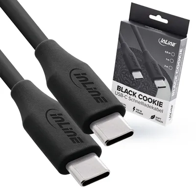 Produktbild von InLine Colour your Charge USB C Kabel 100W, PD Schnellladekabel, Silikon Ladekabel, flexibel, für iPhone Air 17 Pro 16 15 iPad Galaxy S23 Pixel Tablet