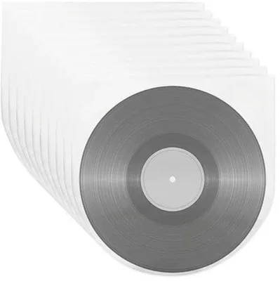 Image de 100 pochettes antistatiques en vinyle pour disques 7 pouces - Pochettes de protection pour vinyles et CD