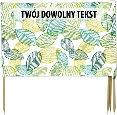 Zdjęcie produktu dla PARAWAN PLAŻOWY Listki z indywidualnym napisem 8 PANELI 45.8