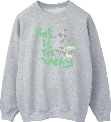 Productafbeelding van Star Wars - "The Mandalorian: Dit is de weg" sweater voor heren, model BI46658 (XL), grijs