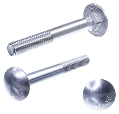 Produktbild von SECCARO Schlossschraube M5 x 35 mm, Edelstahl V2A VA A2, DIN 603 / ISO 8677, Flachrundkopf mit Vierkantansatz, Teilgewinde, 20 Stück
