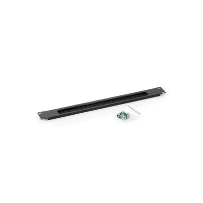 Produktbild von 19" Kabeldurchführungsplatte 1HE mit Bürste, schwarz