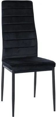 Produktbild von In And OutdoorMatch Esszimmerstuhl Victor – Schwarz – Samt – Hochwertige Polsterung – Zeitloser Esszimmerstuhl – Klassischer Look